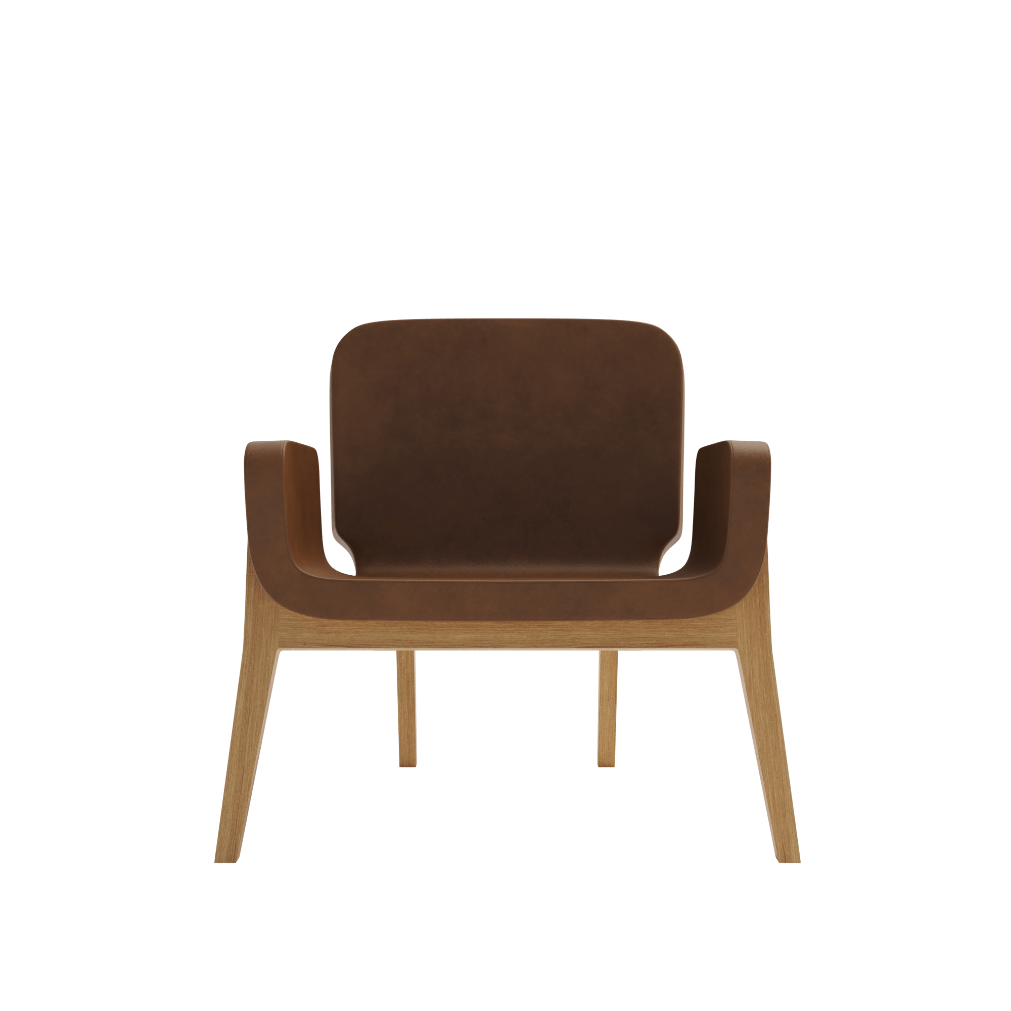 PHI02308A_POLTRONA FRAU_JOCKEY_armchair_brownleather_view2_render_3Dmodel