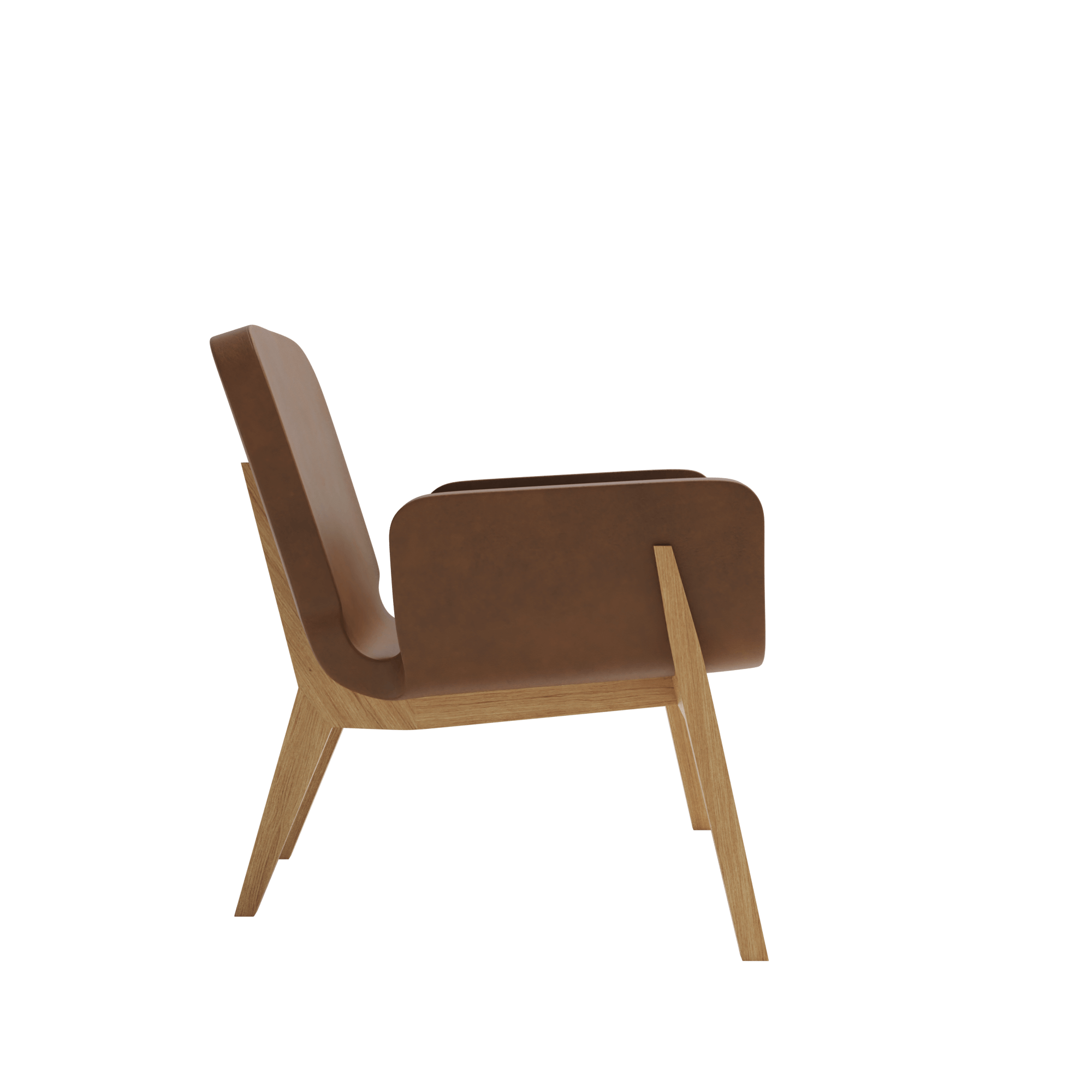 PHI02308A_POLTRONA FRAU_JOCKEY_armchair_brownleather_view3_render_3Dmodel